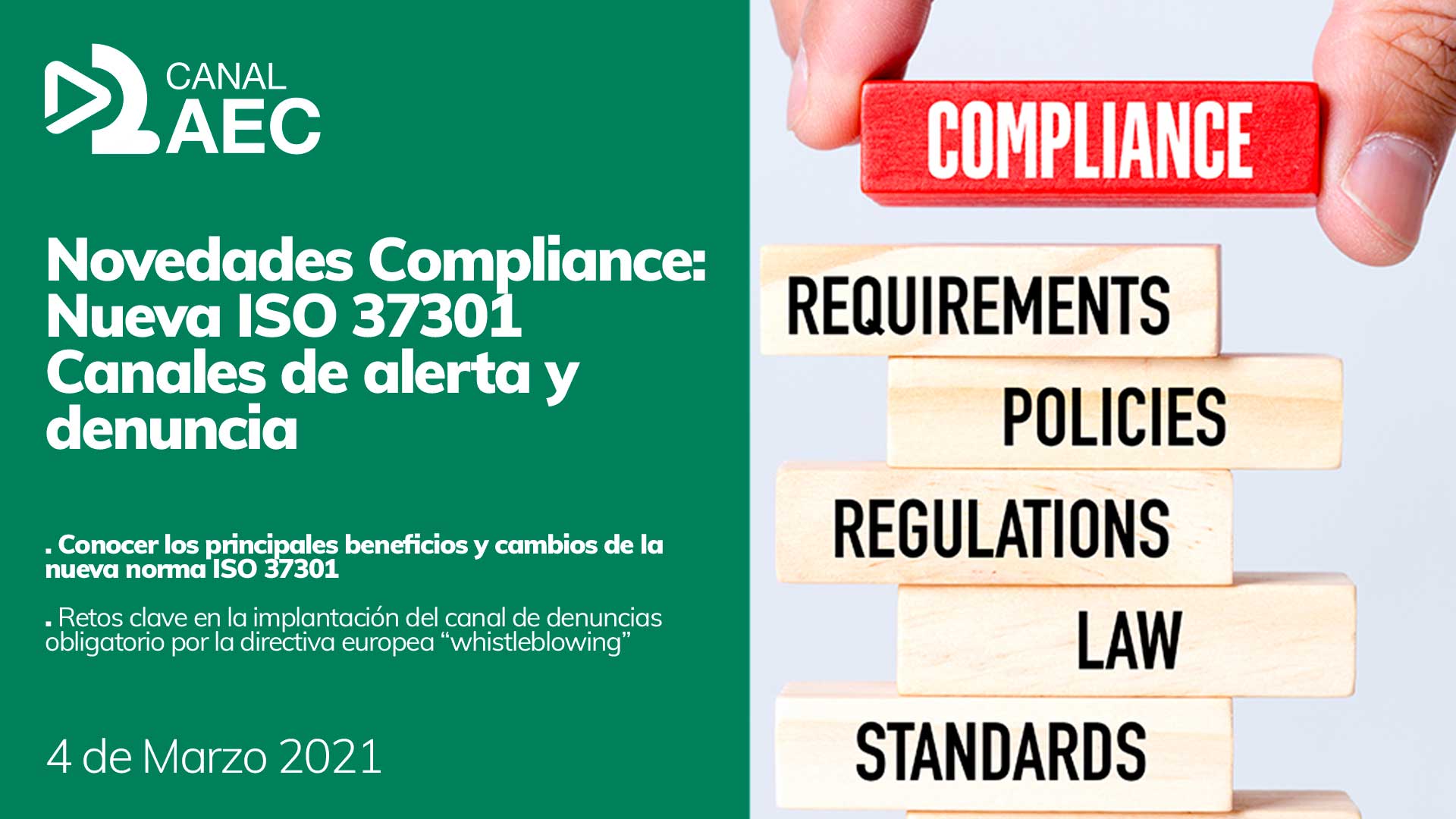 Novedades Compliance Nueva Iso 37301 Canales De Alerta Y Denuncia Aec 0874