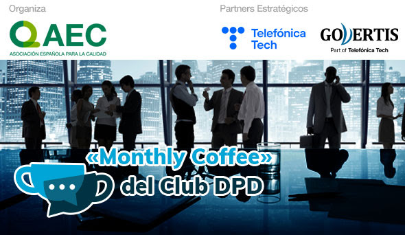 Monthly Coffee del Club del DPD celebrado del 22 de mayo de 2024 centrado en el análisis de riesgos en protección de datos.